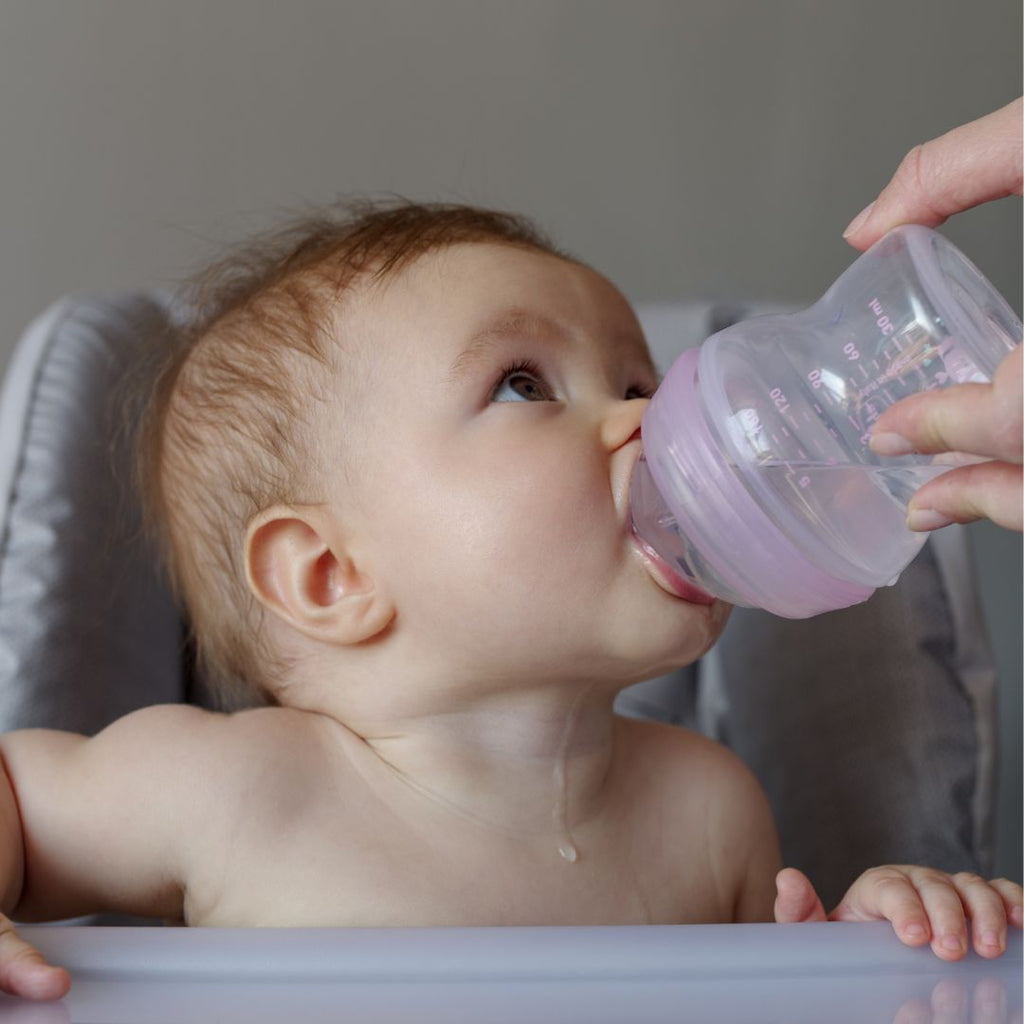 baby drinking water 