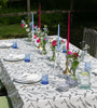 Block Printed Tablecloth, Jay Feather