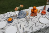a table set for lunch 