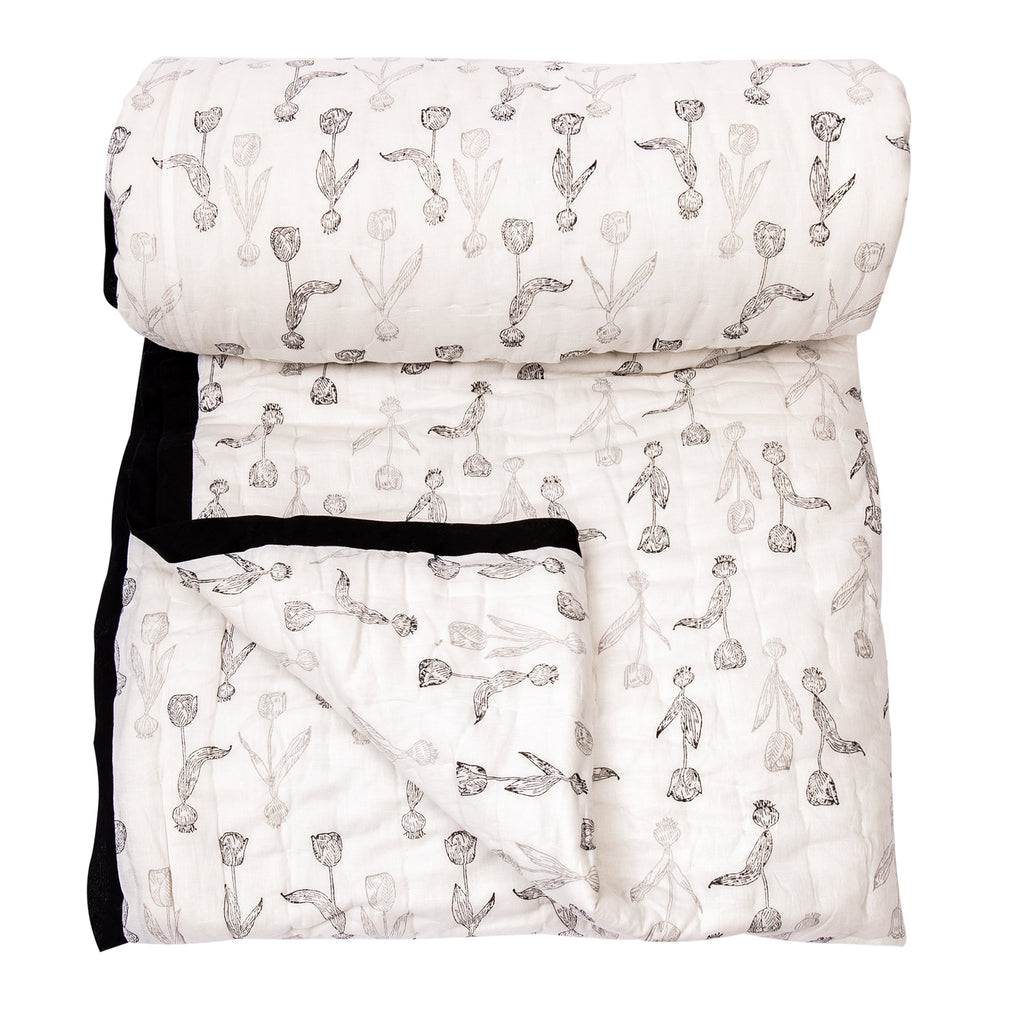 Tulip Quilted Pillowcase + Throw Set