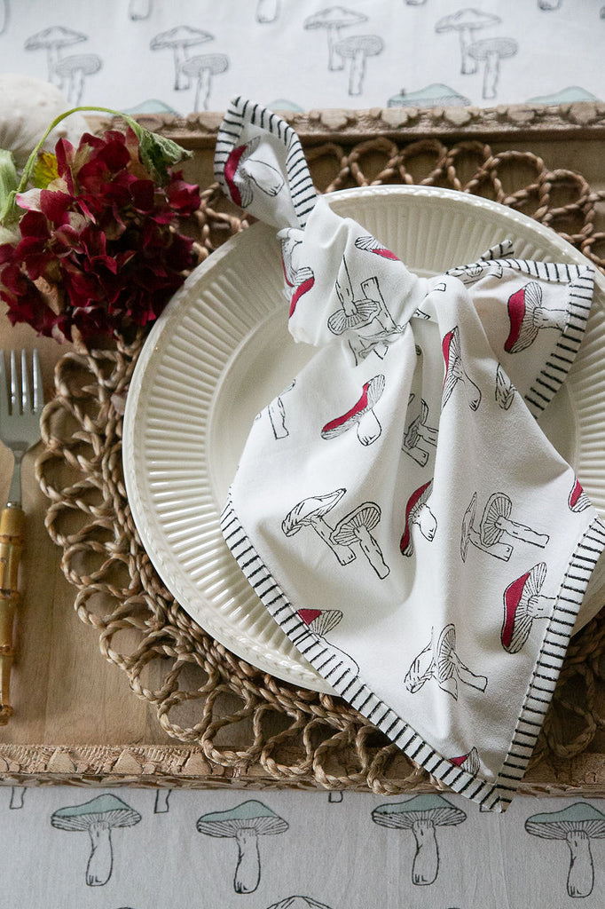 birds eye view of a napkin detail 