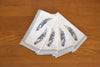 Block Printed Cotton Jay Feather Napkins