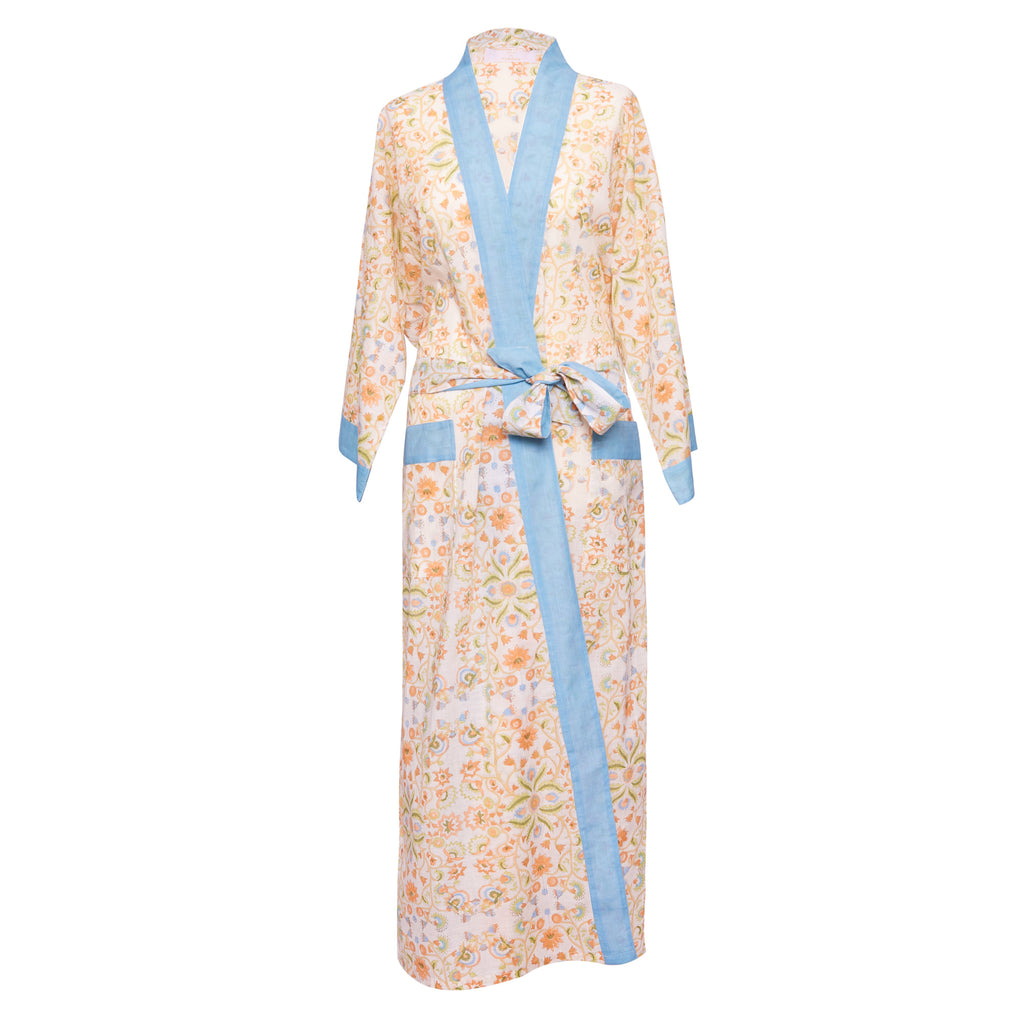 Organic cotton Kimono Cowdray collaboration blue