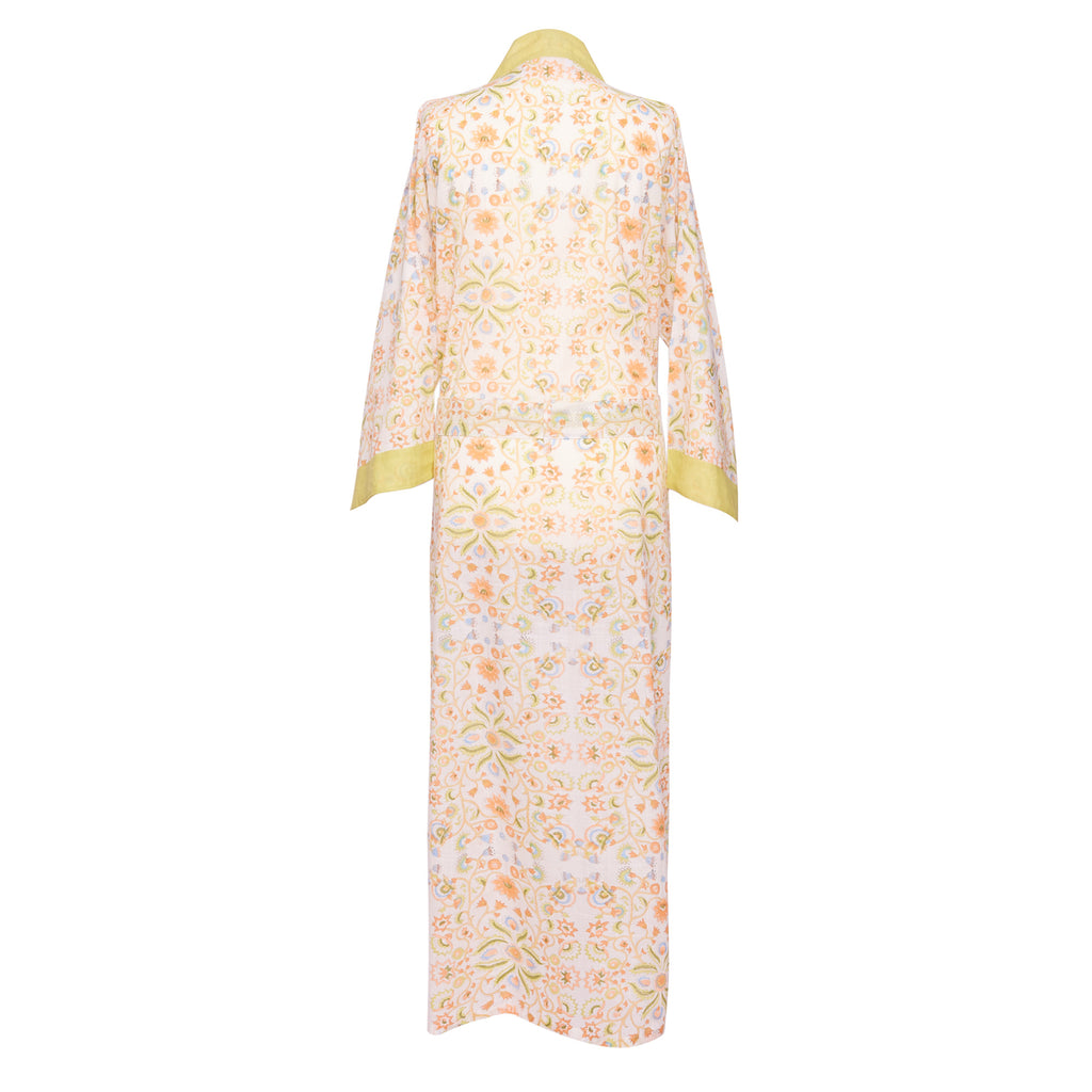 Cotton Kimono Cowdray Collaboration back green