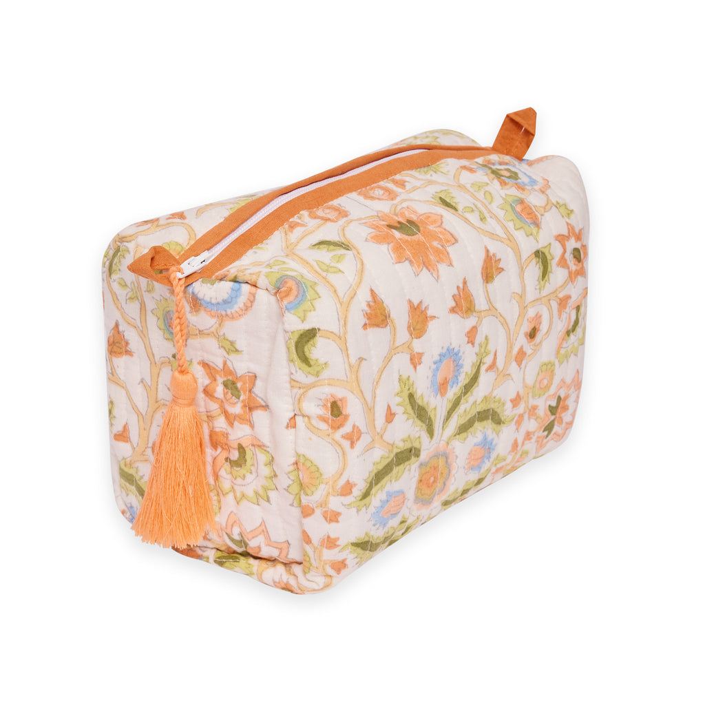 Cowdray Print washbag orange 